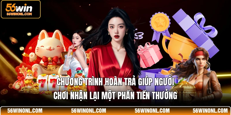 Khuyến Mãi 56WIN 🎁 Top 5 Ưu Đãi Hấp Dẫn Nhất Năm 2026 2 Chương trình hoàn trả giúp người chơi nhận lại một phần tiền thưởng