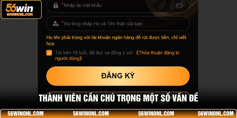Thành viên cần trên 18 tuổi, đọc và đồng ý với Thỏa thuận đăng kí người dùng