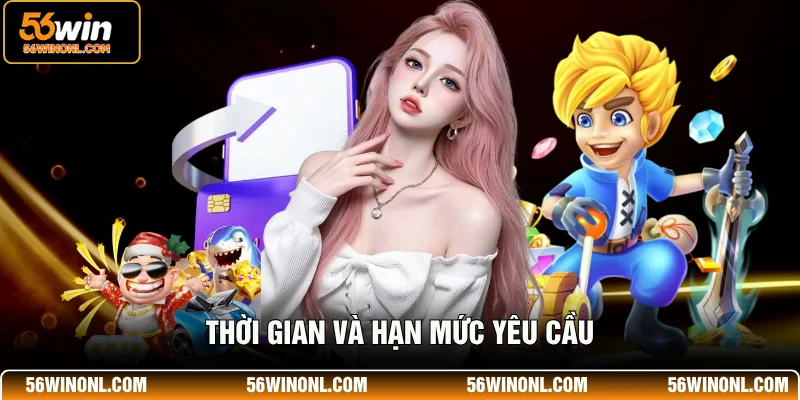 Thời gian và hạn mức yêu cầu